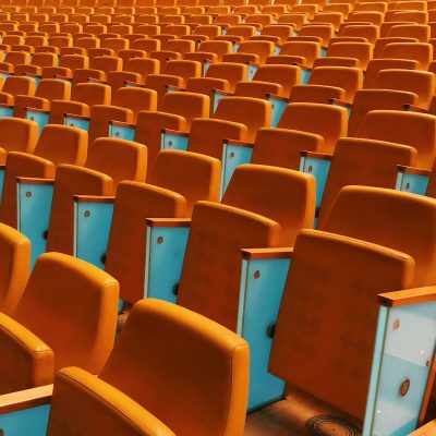 orange stadium seats